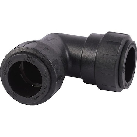 Sharkbite Elbow, Plastic, Push-Fit3/4", Push-Fit3/4" PL0222A