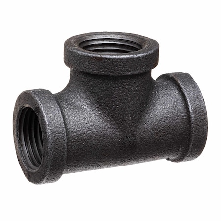 Usa Industrials Pipe Fittings - Black-Coated Malleable Iron - Class 150 - Tee - 1/8in NPT Female ZUSA-PF-20349