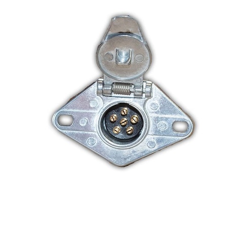 Switch Components 6-Pole Diecast Connector, Socket with Concealed Terminals TC6-SC1-Z