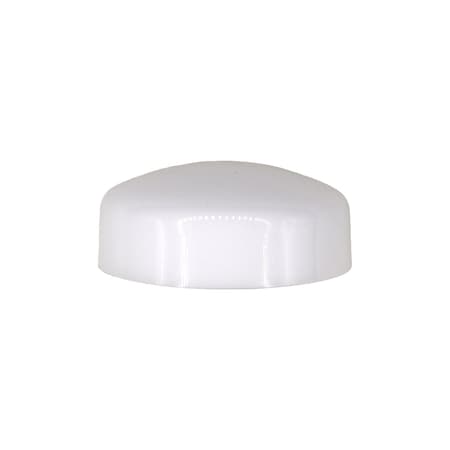 Auveco Pop-On Screw Cover - White - #8, 50PK 13836