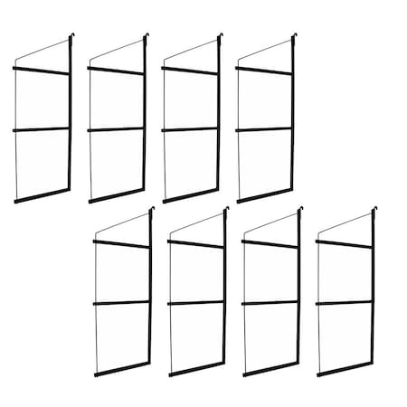Mytee Products Cargo Shipping Container Shelving Bracket, 3 Levels, 24in D x 60in H, 8PK CNT-SHELF3-24x8