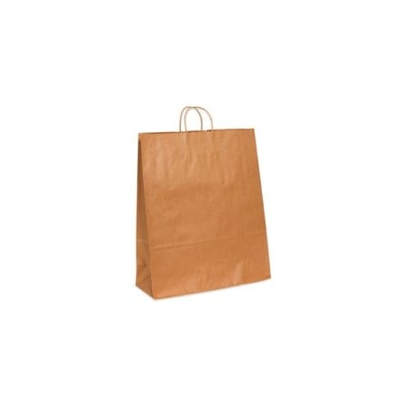 Bubblefast 200-16 x 6 x 19 1/4'' Kraft Paper Shopping Bags, 200PK BFBGS110K