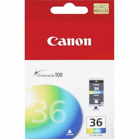 Canon Ink Cartridge, Tri-Color, 104 Page Yield CLI36