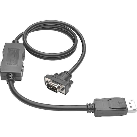 Eaton Tripp Lite Series DisplayPort 1.2 to VGA Active Adapter Cable DP with Latches to HD15 M/M, 10 P581-010-VGA-V2