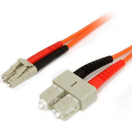 Startech.Com 3m Fiber Optic Cable - Multimode Duplex 62.5/125 LSZH Fiber Jumper Cord - LC/SC FIBLCSC3