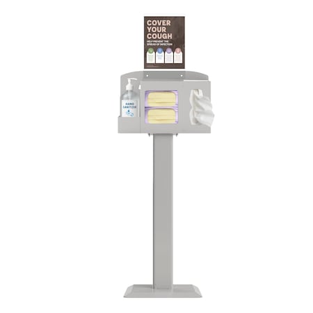 Origin Dispensing Solutions Hygiene Station Stand Kit-Steel-Beige HS10K04BG
