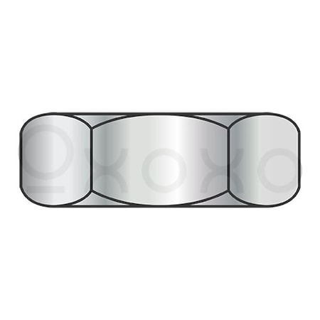 Oxoxo 8-32X11/32X1/8 Coarse Thread Standard Pattern Hex Machine Screw Nut Steel Nickel Finish, 10000PK 597500