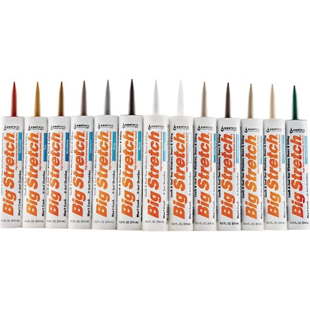 Sashco Big Stretch 10.5 Oz. Acrylic Elastomeric Caulk Charcoal Gray 10084