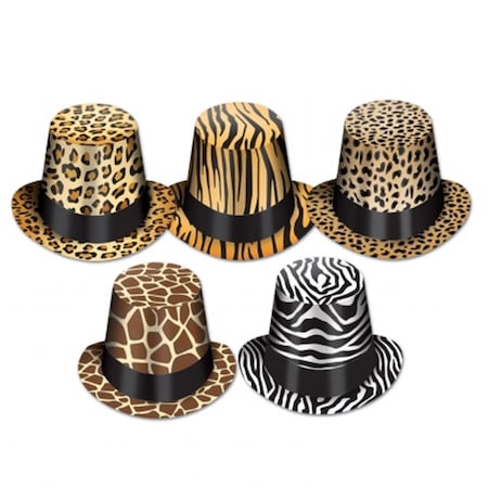 Goldengifts DDI 1908170 Animal Print Hi-Hats, 25PK GO622117