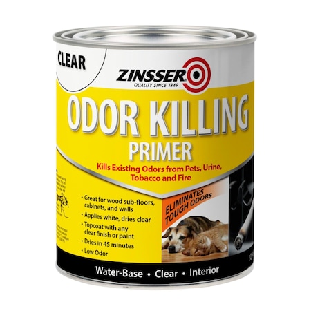 Zinsser Odor Killing Primer, Clear, 1 Quart 307648