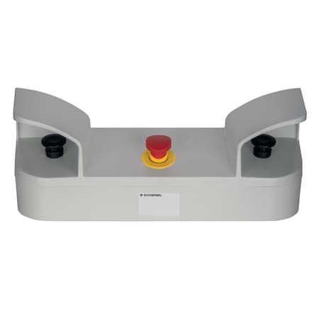 Schmersal Two-hand control panels, 101027371, Thermoplastic enclosure, 2 black operating buttons, Dia. 55 SEPK02.0.4.022/95