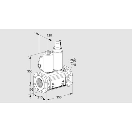 Honeywell Kromschroder VLV, DBL SOLND, 100MM ISO FLG, VCS8100F05N KS88203716