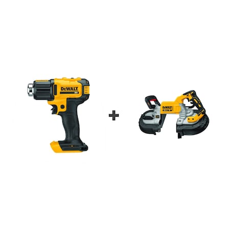 Dewalt Heat Gun, 20V, w/Bandsaw DCE530B/DCS376B