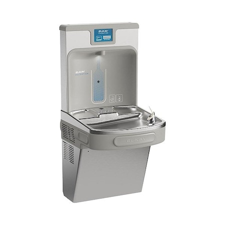 Elkay Enhanced Bottle Filler and Single ADA Cooler Refrigerated Stainless PFOA/PFOS , Lead Drop Down Wrapper LZS8WSSP-PF