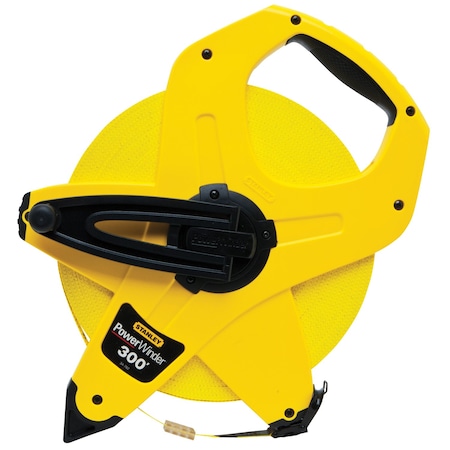Stanley PowerWinder 300 ft. L X 0.5 in. W Open Reel Long Tape Measure 34-762
