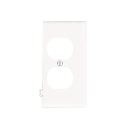 Leviton Receptacle Wallplate, Sectional, Gang 1, White PSE8-W