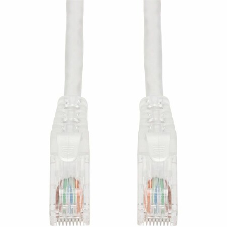 Add-On 1FT WHITE CAT 6 PVC ETHERNET CABLE SNAGLESS EASY CLEAR BOOT TAA RJ-45 M/M ADD-1FCAT6-WE-TAA
