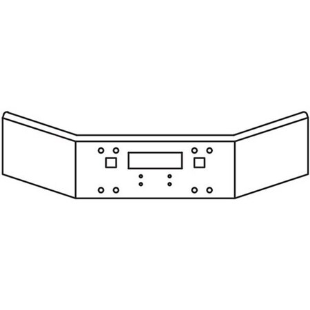 Replacement For Kenworth T800 Year 1987 Chrome 14 In Sba Bumper Wtow Holes Center Slot And Tow Bolt