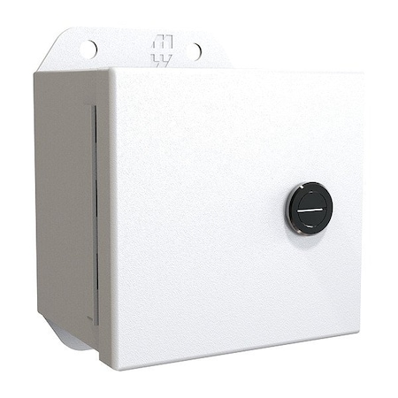 Hammond Latches Electrical Enclosure, 4 in H, 3 in D, 4 in W, 12, 13, 3R, 4, Steel EJ443LG