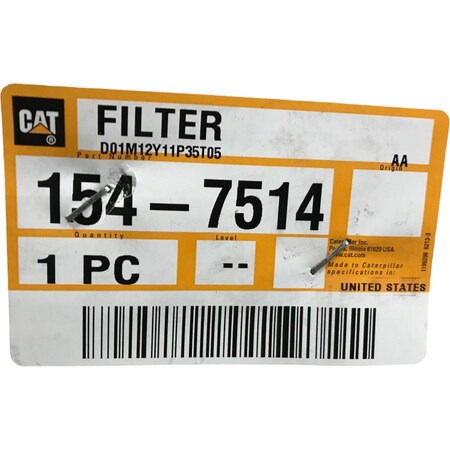 Caterpillar FILTER, CATERPILLAR OEM 1547514 1547514