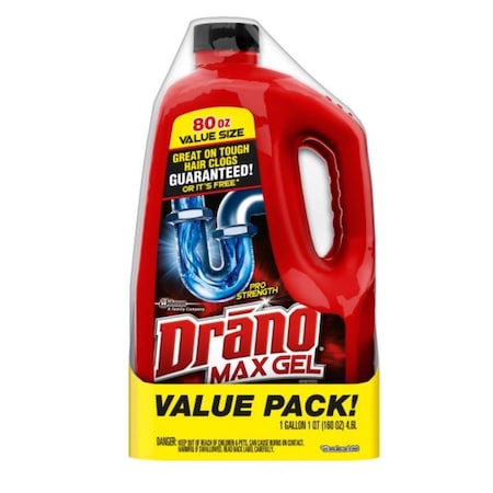 Drano DRAIN CLOG REMOVER 160OZ, 2PK 70462