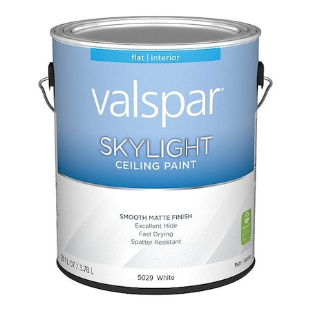 Valspar Ceiling Paint, Drywall, Plaster, White 028.0015029.007