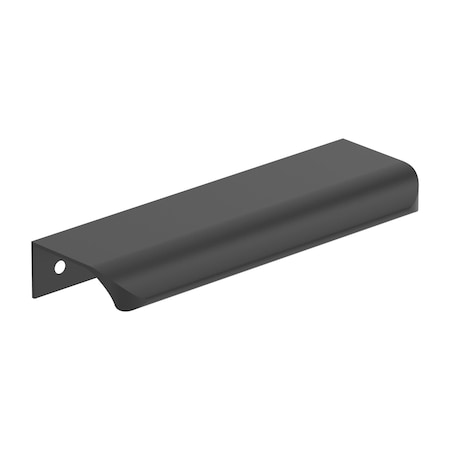 Amerock Streamline Tab 5 inch (127mm) Length Matte Black Cabinet Edge Pull, 10PK 10VMP37203MB