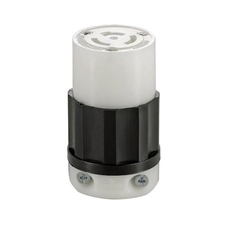 Ezgeneration Locking Connector, Non-NEMA, 20 A, 250V AC, Single Phase, 3 Pole, Screw Terminals, Black EZ157434