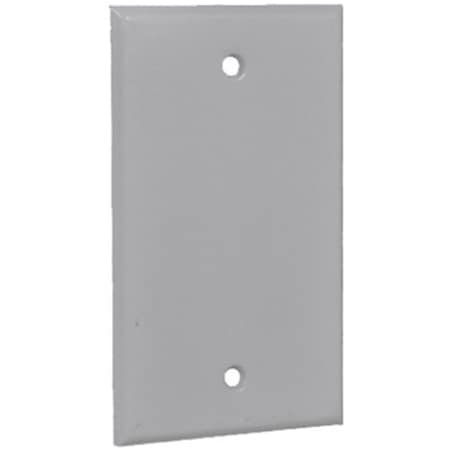 Evolve 1BCX 1 Gang Rectangular Blank Cover, Gray EV564636