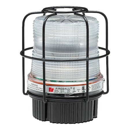 Federal Signal Warning Light, 12 to 24V DC, 60, 120 FPM, 4 13/16 in Dia. FB2LEDX-QC-012-024-M1