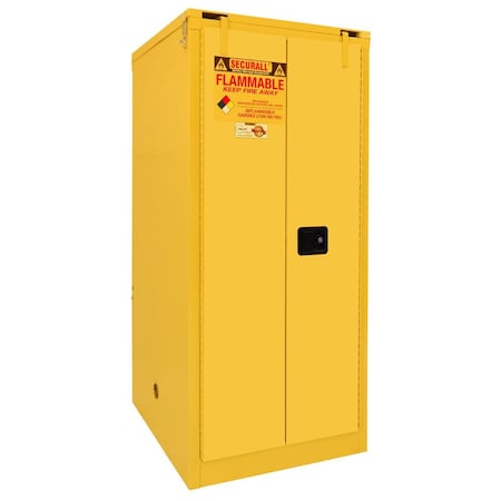 Securall Paint Storage Cabinet, 120 Gallon, 5 Shelves, 31 in W x 67 in H x 31 in D, Red P3120