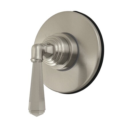 Kingston Brass Single-Handle Six-Way Diverter Valve with Round Trim Kit, Brushed Nickel KS4038HL