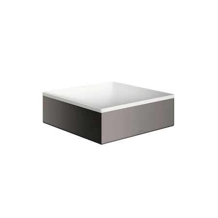 Axor Suite Sinks Square Sink without Overflow, 11 1/4" x 11 1/4" in Polished Black Chrome 42002330