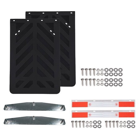 Mytee Products Semitruck Mud Flap, Weight Kit 2PK 24inx36inMud Flap, Universal Weight & Hanger, 2PK MUDFLAP-36--KIT