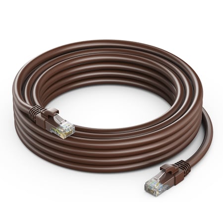 Maximm 7ft Cat6 Pure Copper UTP Ethernet Cable, Brown CAT6-7FT-BROWN