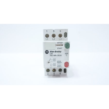 Allen Bradley MANUAL MOTOR STARTER 4-6.3A 140-MN-0630