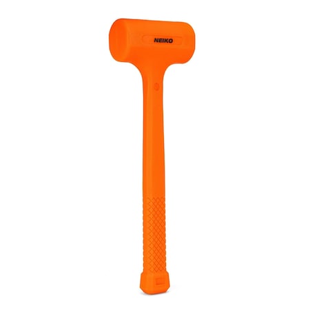 Neiko Dead Blow Hammer, 2.5 Pounds, Neon Orange Deadblow Hammers, Mallet 02844A