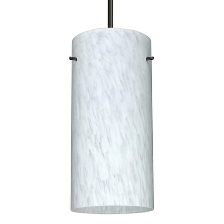 Besa Lighting Besa Stilo 12 Pendant, Carrera, Black Finish, 1x 150W MAX E26 Base 1JT-412019-BK