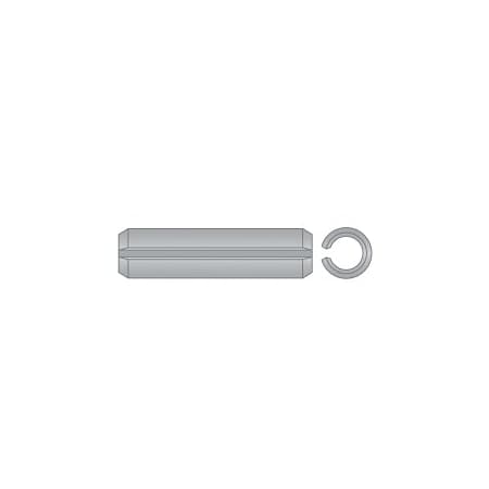 Huyett Slotted Spring Pin, Standard Duty, Passivated 302/304 SS, 5 mm Dia x 26 mm Length SPM3P-050-026-I