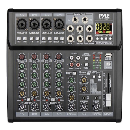 Pyle 8 Channel Studio Mixer PMX408ST