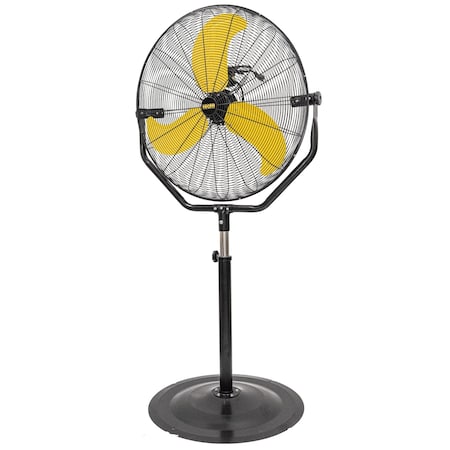 Edendirect 30 in. 3 Speeds Pedestal Fan in Yellow with Powerful 1/3 Motor IR-FANP30T