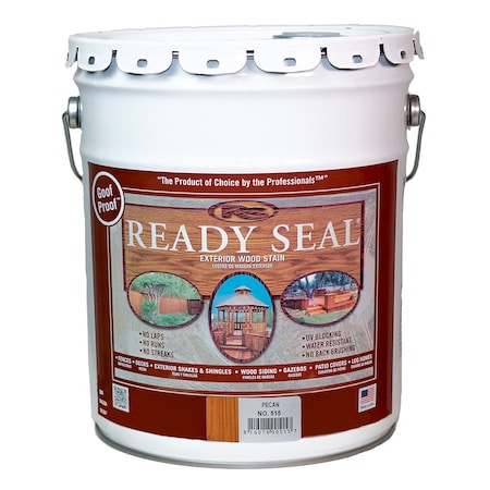Ready Seal 5 Gal Ready Seal 515 Pecan Ready Seal Exterior Stain &amp; Sealer For Wood 370045