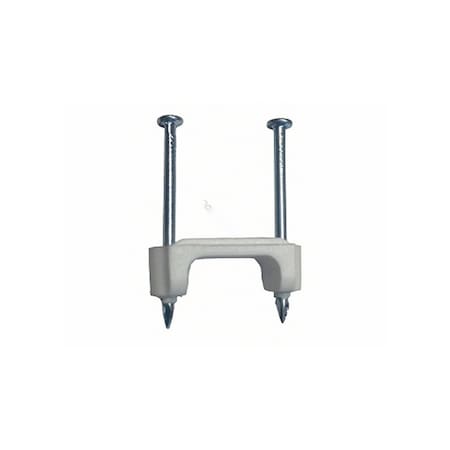 King Innovation 225pc .5" Wht Plastic Saddle Electrical Staples PS-225J