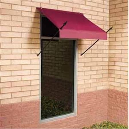 Gaibu IDM Worldwide Modern Designer Awning Burgundy 4 ft. GA3005233