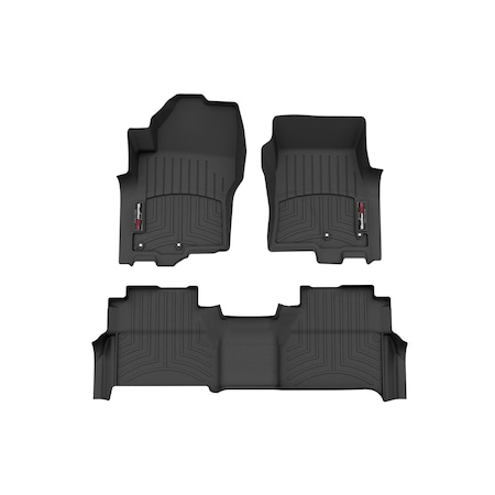 Weathertech Black, Front and Rear Floorliners 441705-1-3
