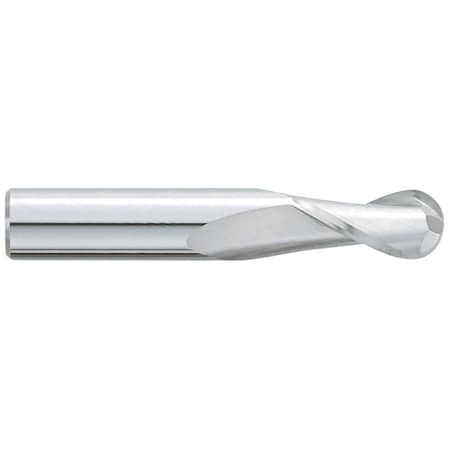 Garr Tool End Mill, Ball End Center Cutting Standard Length, Series: 380M, 1/16 in Diameter Cutter 27010
