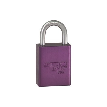 Master Lock Co Safety Padlock 1in Shackle Purple, Keyed Alike A1105KA63485 PRP