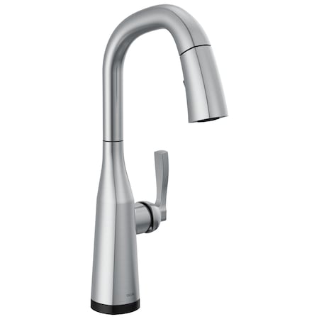 Delta Stryke Touch2O Bar / Prep Faucet With Touchless Technology In Lumicoat Arctic Stainless 9976TL-AR-PR-DST