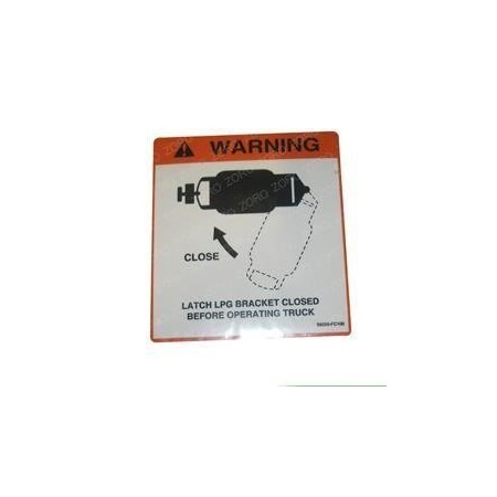 Nissan REPLACEMENT DECAL, BL WARNING LPG LATCH 99350-FC100