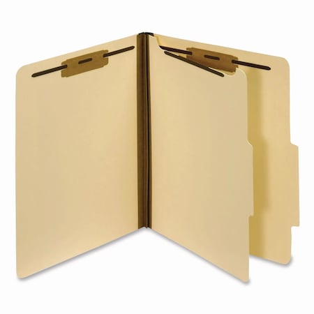 Pendaflex Top Tab Classification Folders, 2/5-Cut Tab, Exp 1.75", 1 Divider, 4 Fasteners, Letter, Manila, 10PK 23700P